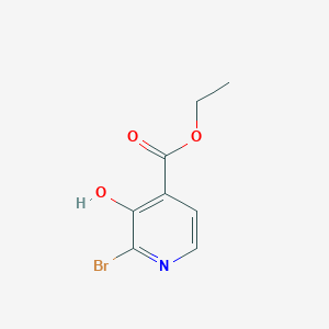 molecular formula C8H8BrNO3 B11869215 Ethyl 2-bromo-3-hydroxyisonicotinate 