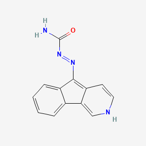 molecular formula C13H10N4O B11869219 3-Azafluoren-9-one semicarbazone CAS No. 110576-18-6