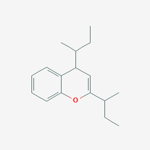 molecular formula C17H24O B11869235 2,4-Di(butan-2-yl)-4H-1-benzopyran CAS No. 61714-08-7