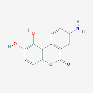 molecular formula C13H9NO4 B11869285 8-Amino-1,2-dihydroxy-6H-benzo[c]chromen-6-one 