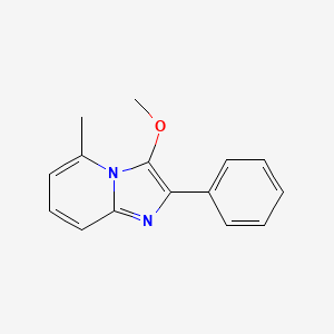 molecular formula C15H14N2O B11869293 3-Methoxy-5-methyl-2-phenylimidazo[1,2-a]pyridine CAS No. 89192-99-4