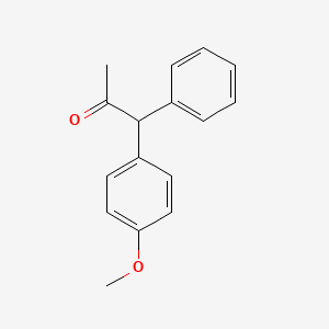 molecular formula C16H16O2 B11869310 1-(4-Methoxyphenyl)-1-phenylpropan-2-one 