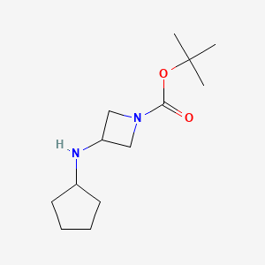 molecular formula C13H24N2O2 B11869348 Tert-butyl 3-(cyclopentylamino)azetidine-1-carboxylate 