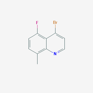 molecular formula C10H7BrFN B11869390 4-Bromo-5-fluoro-8-methylquinoline 