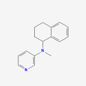 molecular formula C16H18N2 B11869391 N-Methyl-N-(1,2,3,4-tetrahydronaphthalen-1-yl)pyridin-3-amine 