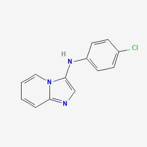 molecular formula C13H10ClN3 B11869445 N-(4-Chlorophenyl)imidazo[1,2-A]pyridin-3-amine CAS No. 823806-66-2