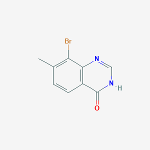 molecular formula C9H7BrN2O B11869470 8-Bromo-7-methylquinazolin-4(3H)-one 