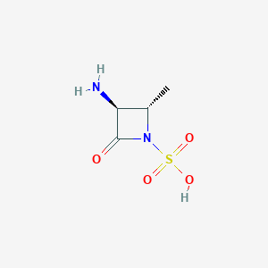 molecular formula C4H8N2O4S B118695 (2s,3s)-3-Amino-2-methyl-4-oxoazetidine-1-sulfonic acid CAS No. 80082-65-1