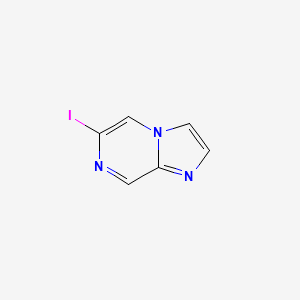 molecular formula C6H4IN3 B11869598 6-Iodoimidazo[1,2-a]pyrazine CAS No. 1208082-27-2