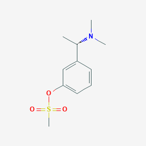 molecular formula C11H17NO3S B11869606 [3-[(1S)-1-(dimethylamino)ethyl]phenyl] methanesulfonate 