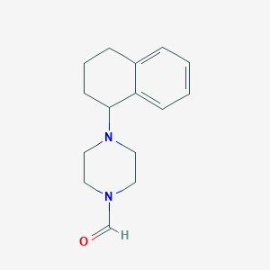 molecular formula C15H20N2O B11869753 4-(1,2,3,4-Tetrahydronaphthalen-1-yl)piperazine-1-carbaldehyde CAS No. 921230-32-2