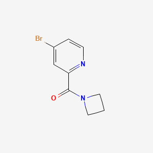 molecular formula C9H9BrN2O B11869827 Azetidin-1-yl(4-bromopyridin-2-yl)methanone CAS No. 947534-66-9