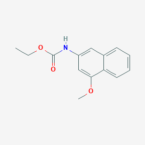molecular formula C14H15NO3 B11869836 Ethyl (4-methoxynaphthalen-2-yl)carbamate CAS No. 90072-95-0