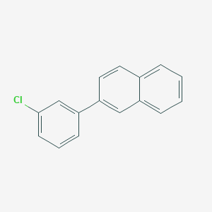 molecular formula C16H11Cl B11869879 2-(3-Chlorophenyl)naphthalene 