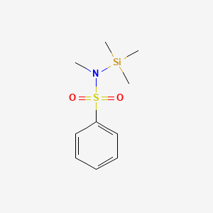 molecular formula C10H17NO2SSi B11869914 N-Methyl-N-(trimethylsilyl)benzenesulfonamide CAS No. 89902-34-1