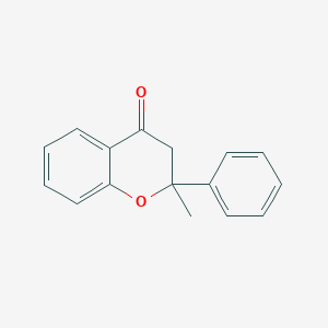 molecular formula C16H14O2 B11869938 2-Methyl-2-phenylchroman-4-one CAS No. 62756-35-8