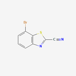 molecular formula C8H3BrN2S B11869955 7-Bromobenzo[d]thiazole-2-carbonitrile CAS No. 1188169-99-4