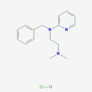 molecular formula C16H21N3.ClH<br>C16H22ClN3 B001187 Tripelennamine Hydrochloride CAS No. 154-69-8