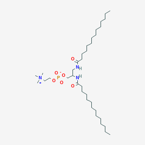 molecular formula C36H74N3O6P B011870 1,2-Dimyristoylamido-1,2-deoxyphosphatidyl choline CAS No. 108861-07-0