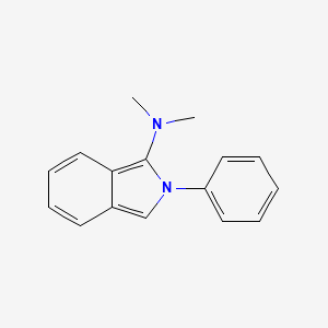 molecular formula C16H16N2 B11870015 N,N-Dimethyl-2-phenyl-2H-isoindol-1-amine CAS No. 32933-49-6