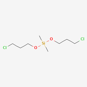 molecular formula C8H18Cl2O2Si B11870065 Bis(3-chloropropoxy)dimethylsilane 