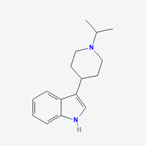 molecular formula C16H22N2 B11870073 3-(1-Isopropylpiperidin-4-yl)-1H-indole 