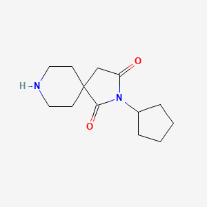 molecular formula C13H20N2O2 B11870079 2-Cyclopentyl-2,8-diazaspiro[4.5]decane-1,3-dione 