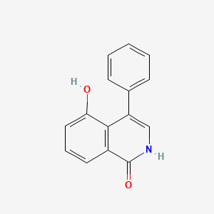 molecular formula C15H11NO2 B11870099 5-Hydroxy-4-phenylisoquinolin-1(2H)-one CAS No. 656234-16-1