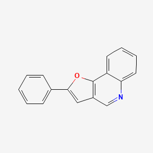 molecular formula C17H11NO B11870116 2-Phenylfuro[3,2-C]quinoline 