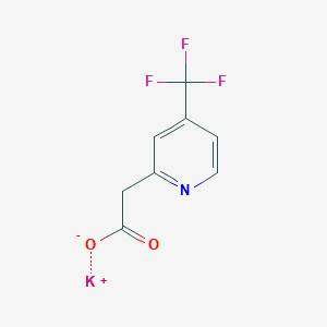 molecular formula C8H5F3KNO2 B11870120 Potassium 2-(4-(trifluoromethyl)pyridin-2-yl)acetate 