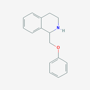 molecular formula C16H17NO B11870149 1-(Phenoxymethyl)-1,2,3,4-tetrahydroisoquinoline 