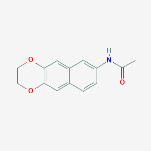 molecular formula C14H13NO3 B11870182 N-(2,3-Dihydronaphtho[2,3-b][1,4]dioxin-7-yl)acetamide 