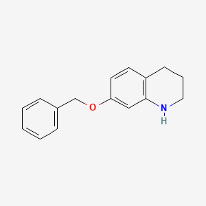 molecular formula C16H17NO B11870223 7-(Benzyloxy)-1,2,3,4-tetrahydroquinoline 