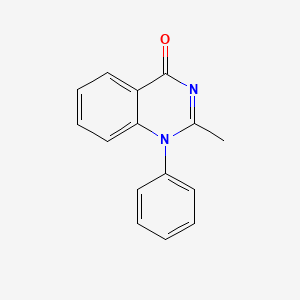 molecular formula C15H12N2O B11870239 2-Methyl-1-phenylquinazolin-4(1H)-one CAS No. 1086-20-0
