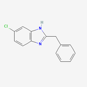 molecular formula C14H11ClN2 B11870249 2-benzyl-5-chloro-1H-1,3-benzodiazole 