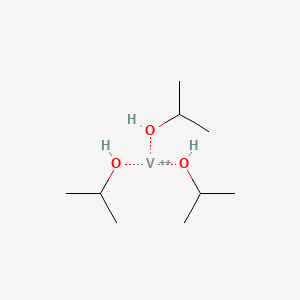 molecular formula C9H24O3V+2 B11870293 Propan-2-ol;vanadium(2+) 