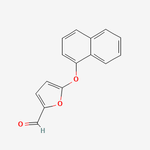 molecular formula C15H10O3 B11870308 5-(Naphthalen-1-yloxy)furan-2-carbaldehyde 