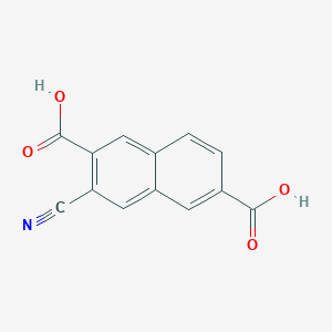 molecular formula C13H7NO4 B11870371 3-Cyanonaphthalene-2,6-dicarboxylic acid CAS No. 830320-87-1