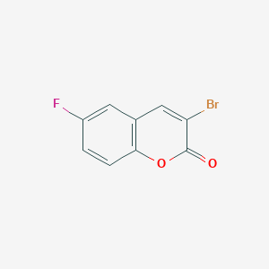molecular formula C9H4BrFO2 B11870381 3-Bromo-6-fluoro-2H-chromen-2-one 