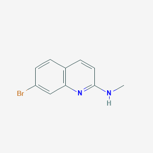 molecular formula C10H9BrN2 B11870384 7-Bromo-N-methylquinolin-2-amine 