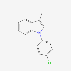 molecular formula C15H12ClN B11870410 1-(4-Chlorophenyl)-3-methyl-1h-indole CAS No. 918163-10-7