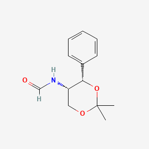 molecular formula C13H17NO3 B11870420 N-((4S,5S)-2,2-Dimethyl-4-phenyl-1,3-dioxan-5-yl)formamide CAS No. 1184290-13-8
