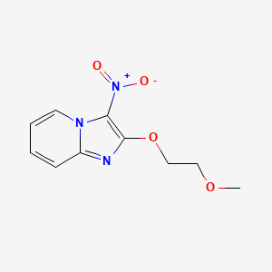 molecular formula C10H11N3O4 B11870429 2-(2-Methoxyethoxy)-3-nitroimidazo[1,2-a]pyridine CAS No. 62194-84-7