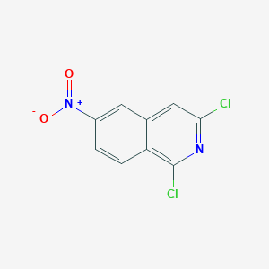 molecular formula C9H4Cl2N2O2 B11870432 1,3-Dichloro-6-nitroisoquinoline 
