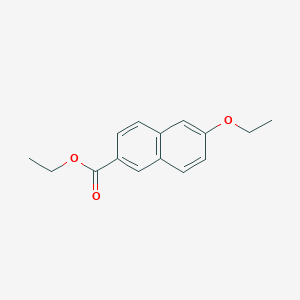 molecular formula C15H16O3 B11870466 Ethyl 6-ethoxynaphthalene-2-carboxylate CAS No. 88285-48-7