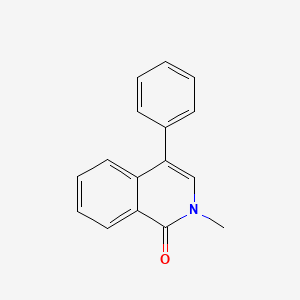 molecular formula C16H13NO B11870480 2-methyl-4-phenyl-1(2H)-isoquinolinone 