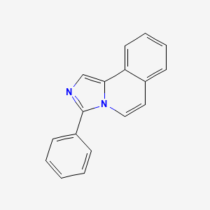 molecular formula C17H12N2 B11870572 3-Phenylimidazo[5,1-a]isoquinoline CAS No. 19382-37-7