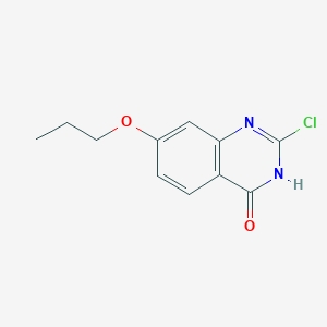 molecular formula C11H11ClN2O2 B11870599 2-Chloro-7-propoxyquinazolin-4(1H)-one CAS No. 62484-46-2
