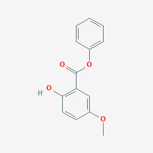 molecular formula C14H12O4 B11870633 Phenyl 2-hydroxy-5-methoxybenzoate 