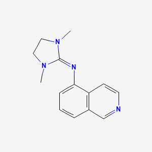 molecular formula C14H16N4 B11870651 N-(Isoquinolin-5-yl)-1,3-dimethylimidazolidin-2-imine CAS No. 828258-30-6